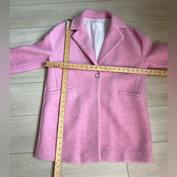 MNG Casual ~ Wool Blend Elegant Pink Women's Coat. - Picture 9 of 12